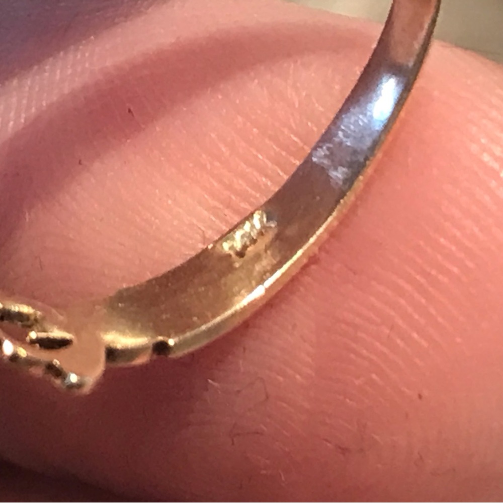 Antique 14k mourning ring size 7.25 - Picture 7 of 15